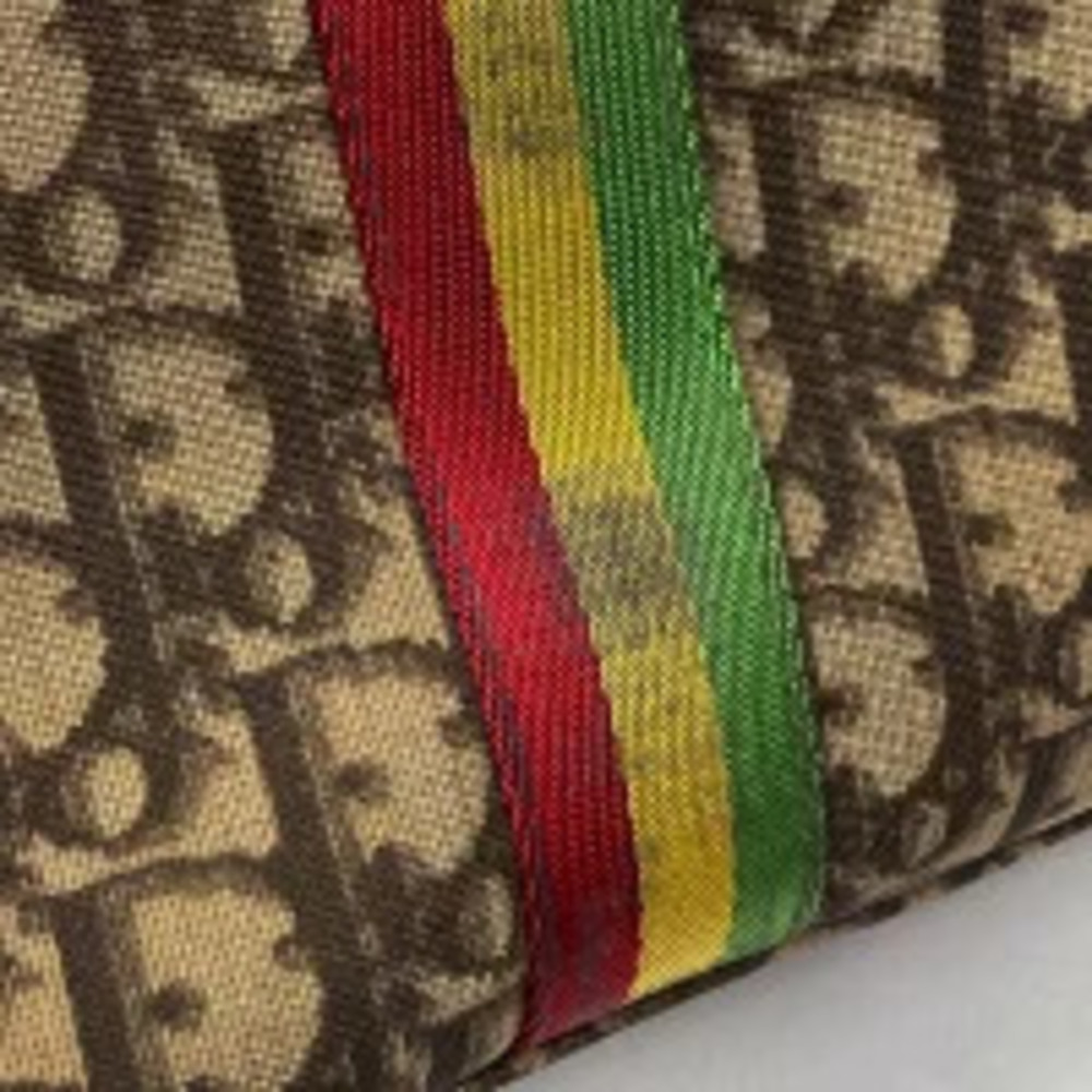 Christian Dior Trotter Tote Bag Shoulder Canvas Brown - Picture 4 of 6